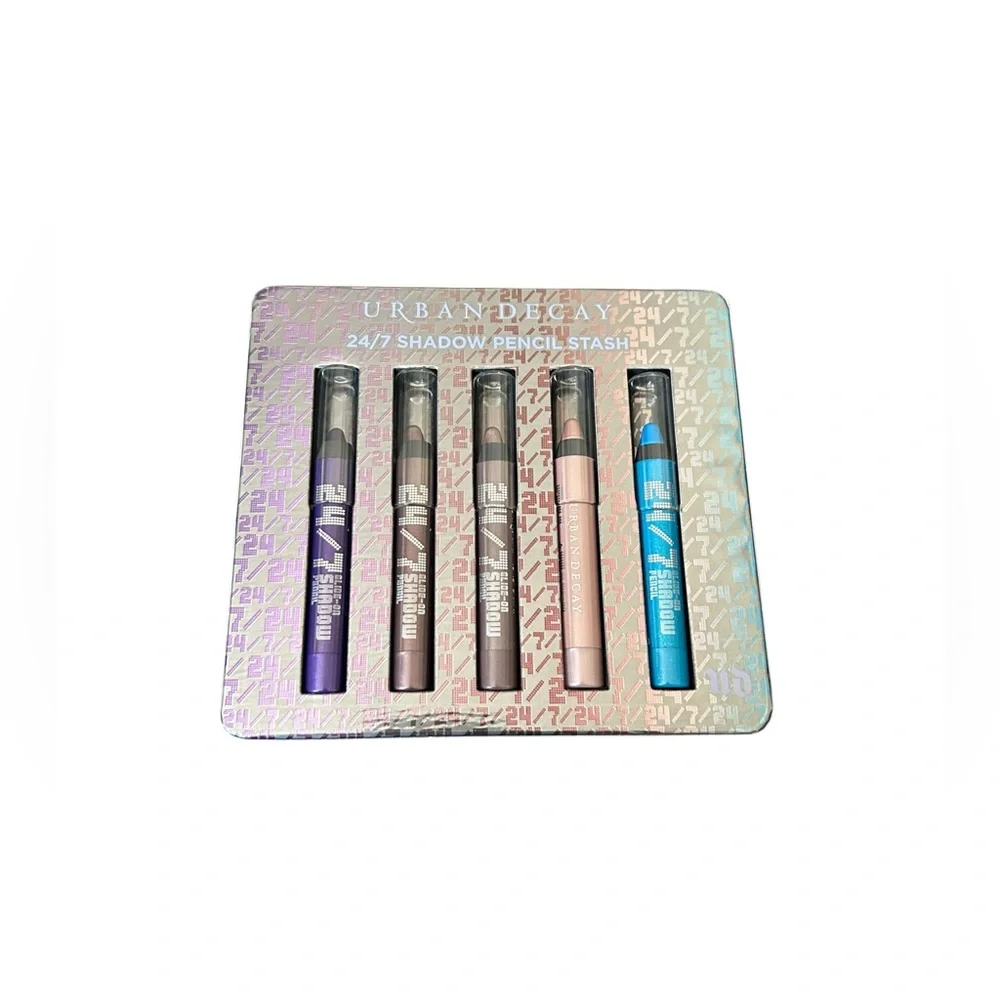 Urban Decay 24/7 Shadow Pencil Stash Set of 5 Mini Rare 2011 LE Discontinued NIB